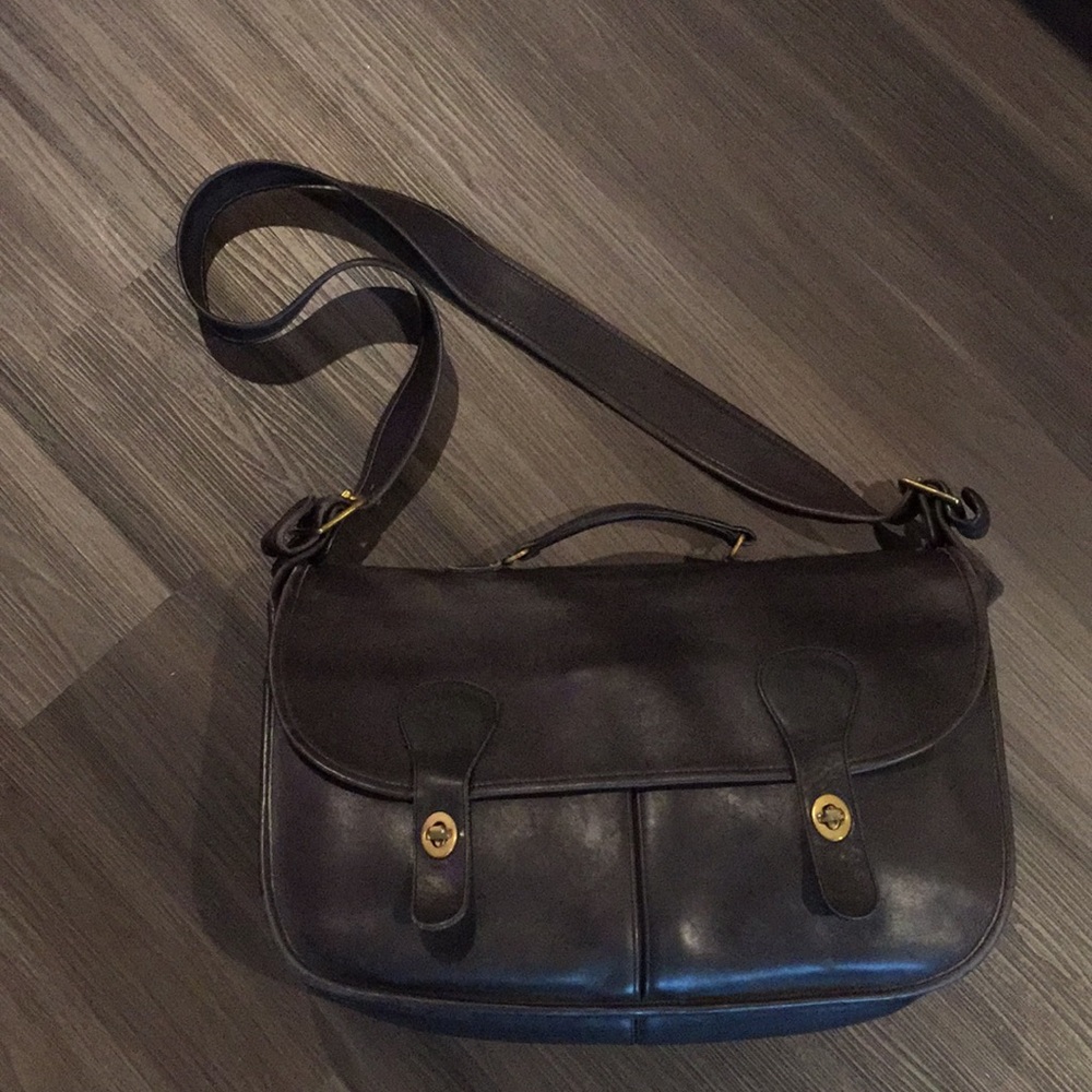 📪RARE Early 80's COACH Leather Musket Messenger Bag! Soft, durable leather !